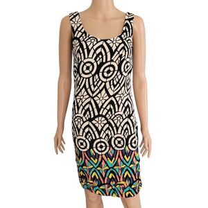 KACHEL Sleeveless Geometric Multicolor Dress (Size 0)